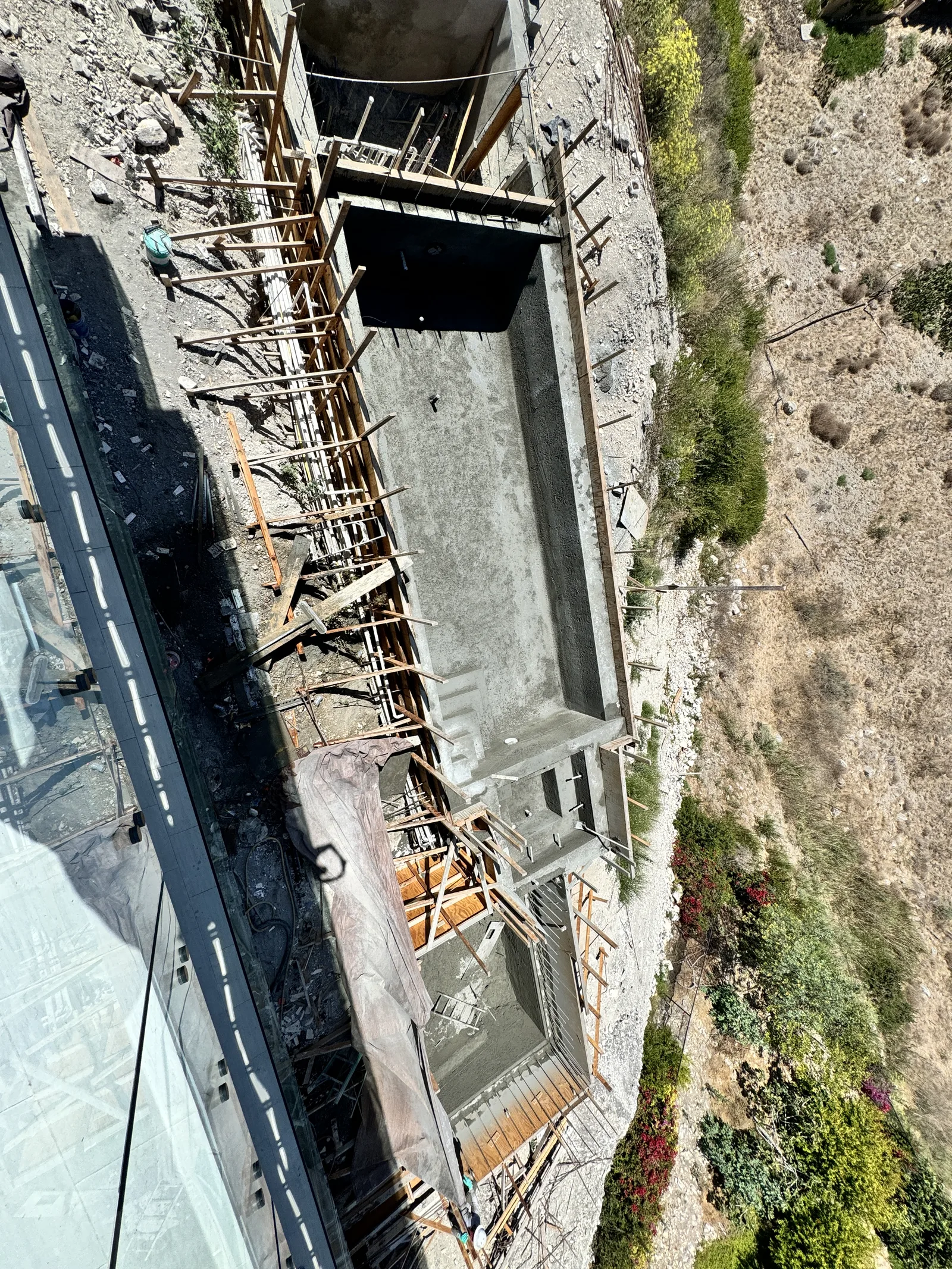 Infinity pool taking shape